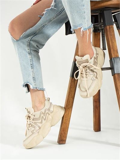 Siyah Vizon Kadın Sneakers